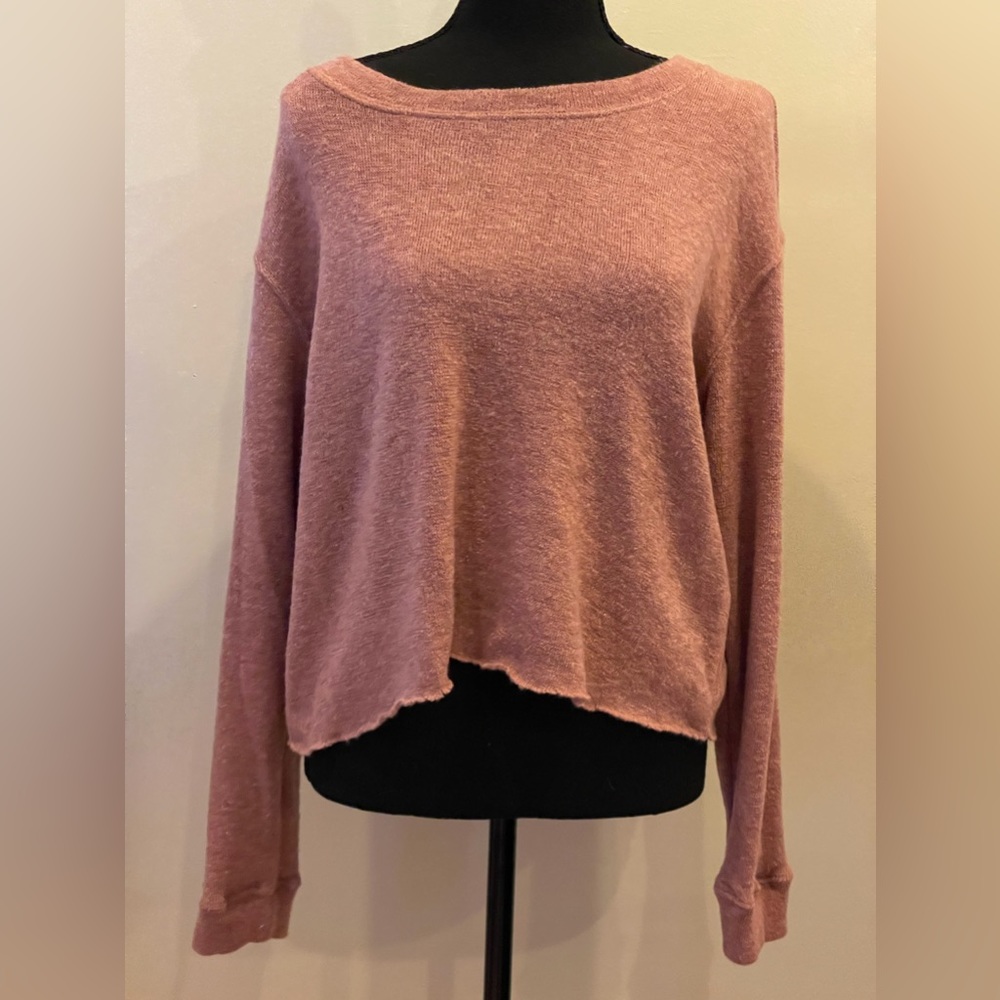 Agnes &‎ Dora XS/S Pink Long Sleeve Cropped Sweater